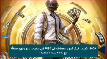 18000 شدة.. كيف تحول حسابك في PUBG إلى حساب نادر وقوي مجانًا مع 6840 شدة إضافية؟